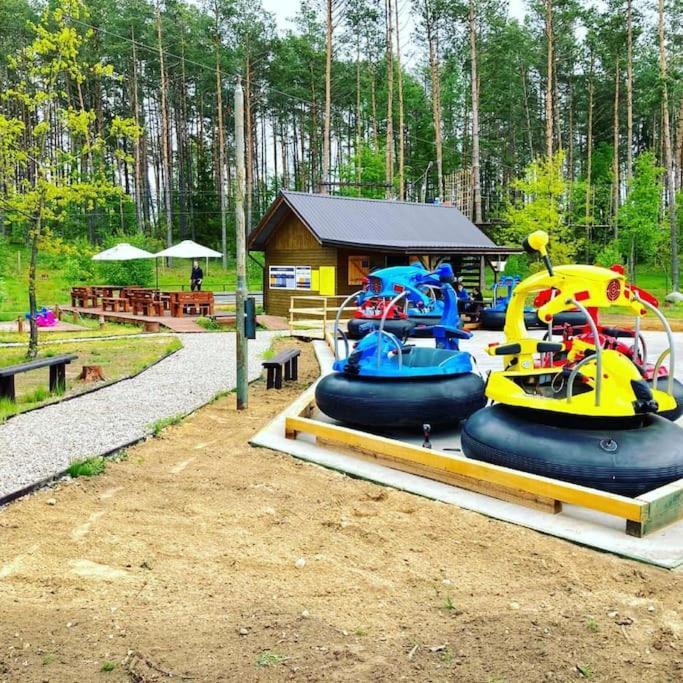 Pastelowy Domek Z Balia Elektryczna Z Jacuzzi Zalakowo Exterior photo